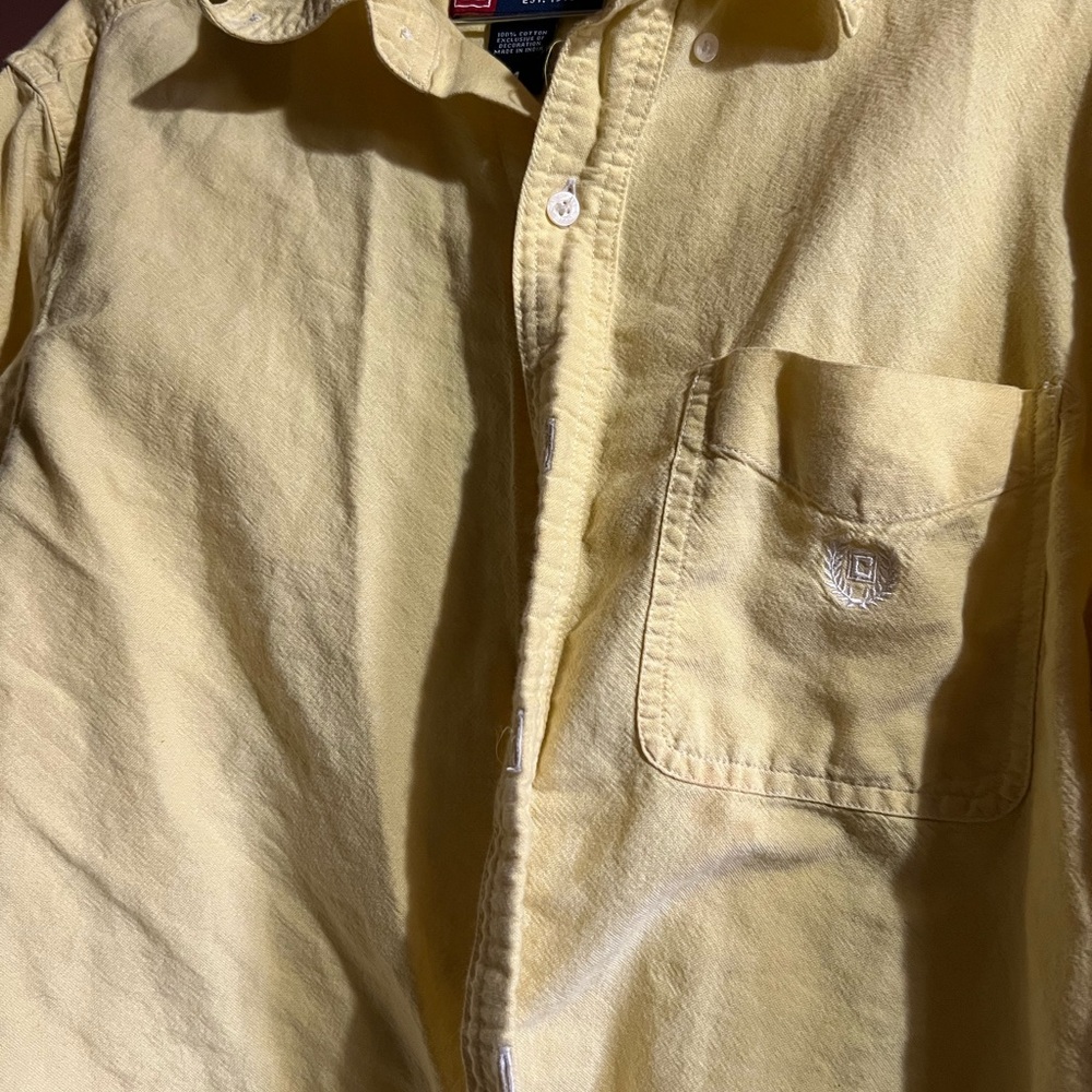 Chaps Sunny Yellow Cotton Shirt